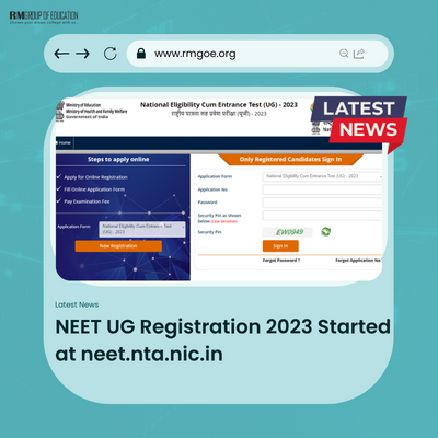 NEET UG Registration 2023 Started at neet.nta.nic.in