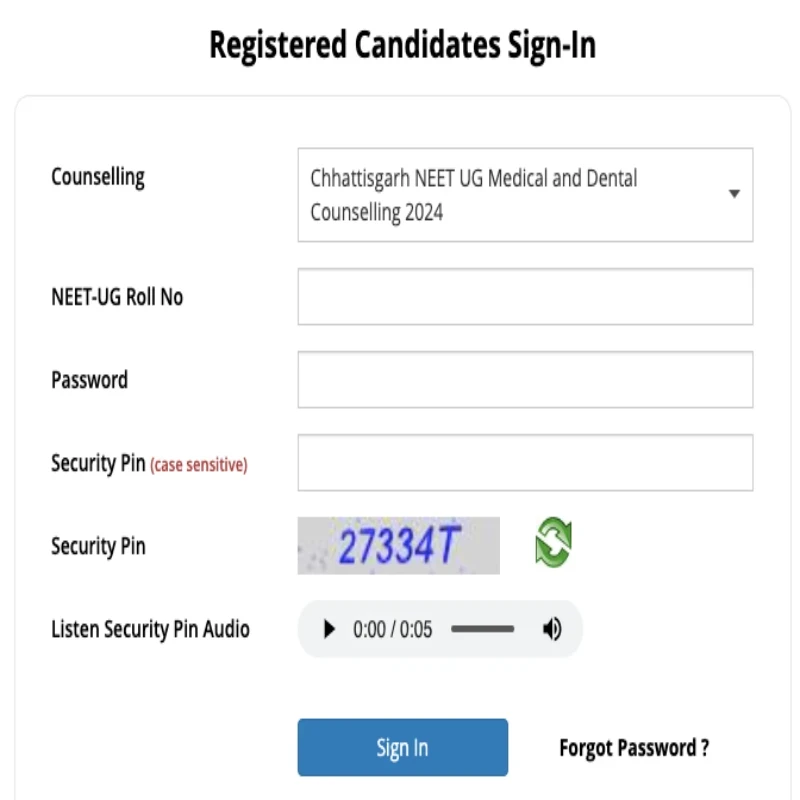 Chhattisgarh NEET UG Counselling 2024 Registration Started