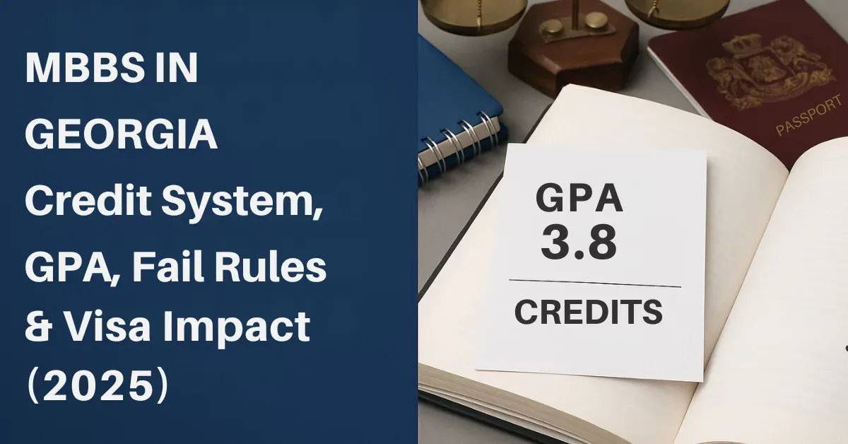 MBBS in Georgia Credit System, GPA, Fail Rules and Visa Impact