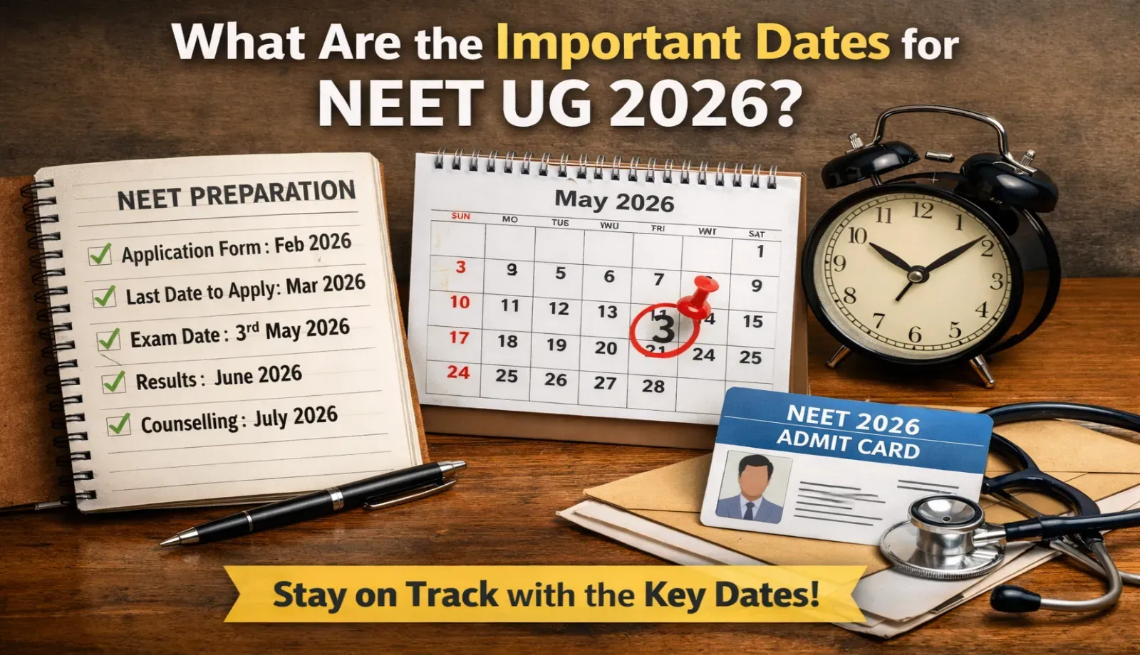 NEET UG 2026 Important Dates