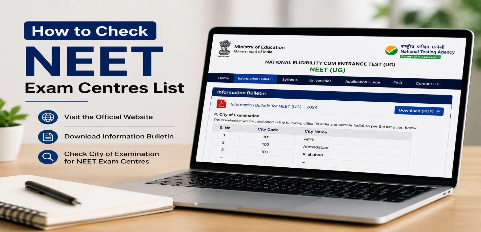 How to Check NEET Exam Centres List