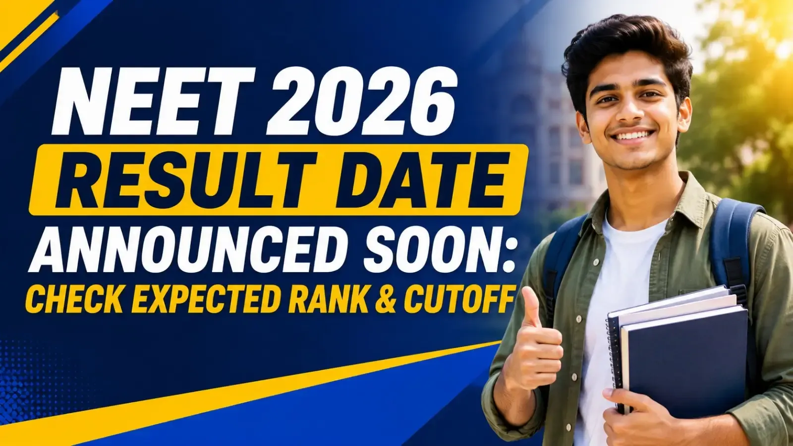 NEET Result Date Announced Soon