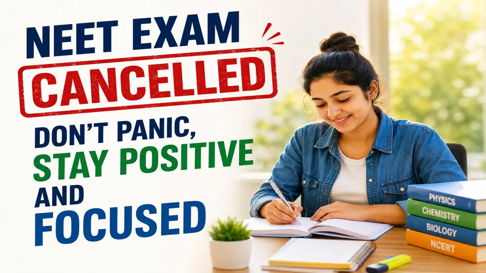 Don’t Panic, Stay Positive and Focused