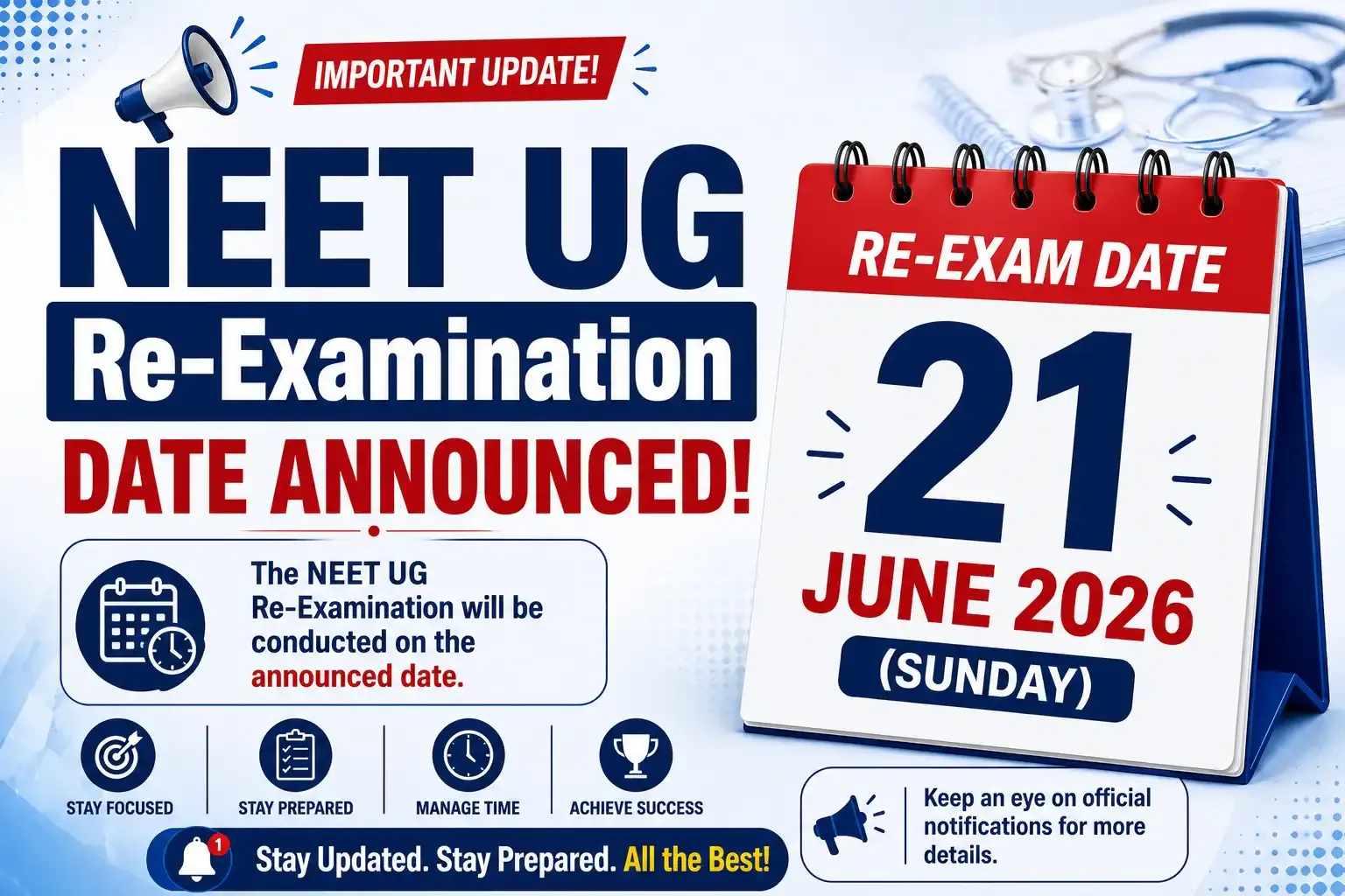 NEET UG 2026 Re-Exam Date Released