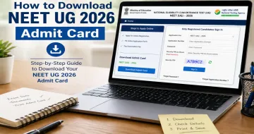 How to Download NEET UG 2026 Admit Card