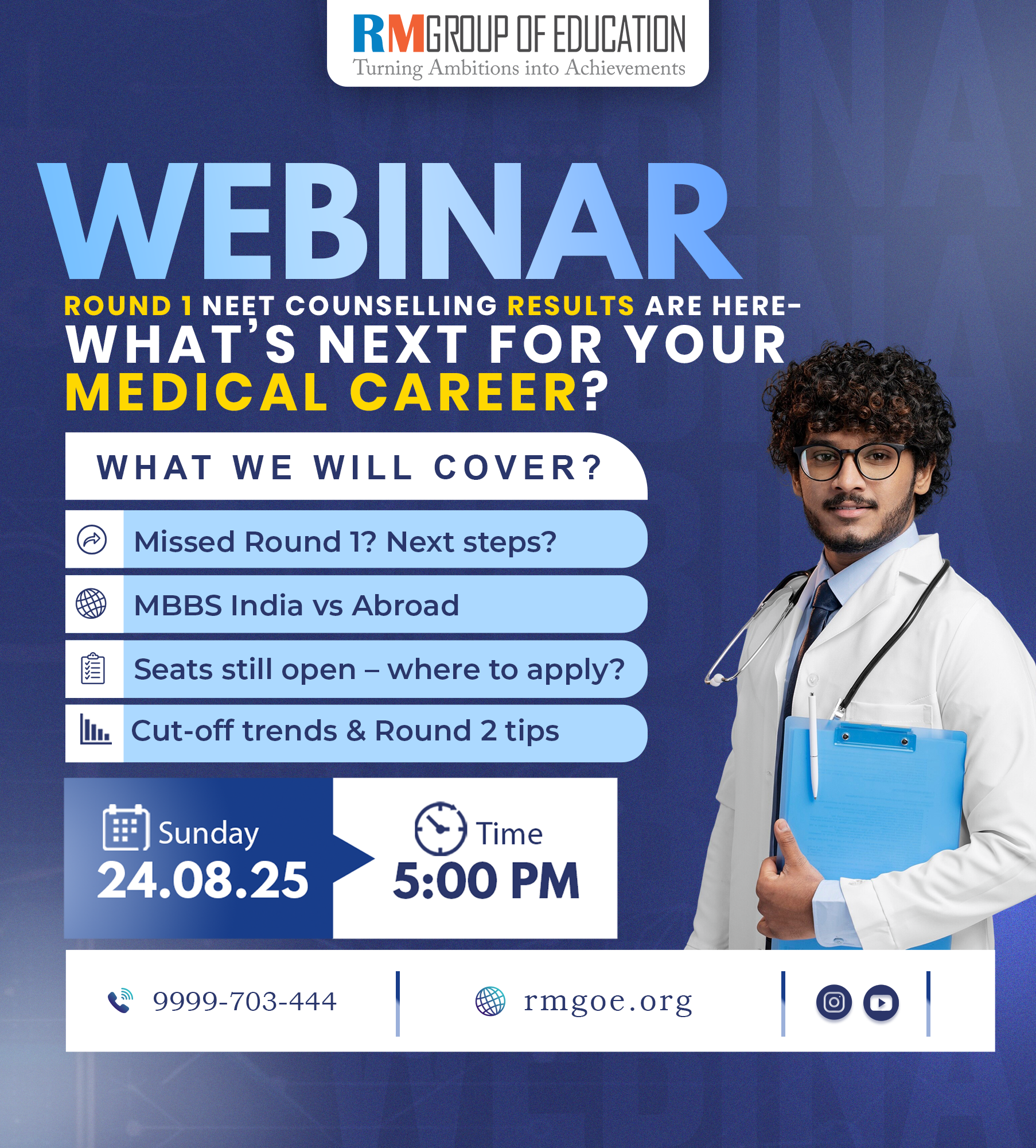 What’s Next for Your Medical Career After NEET Round 1 Results? - RM Group Of Education