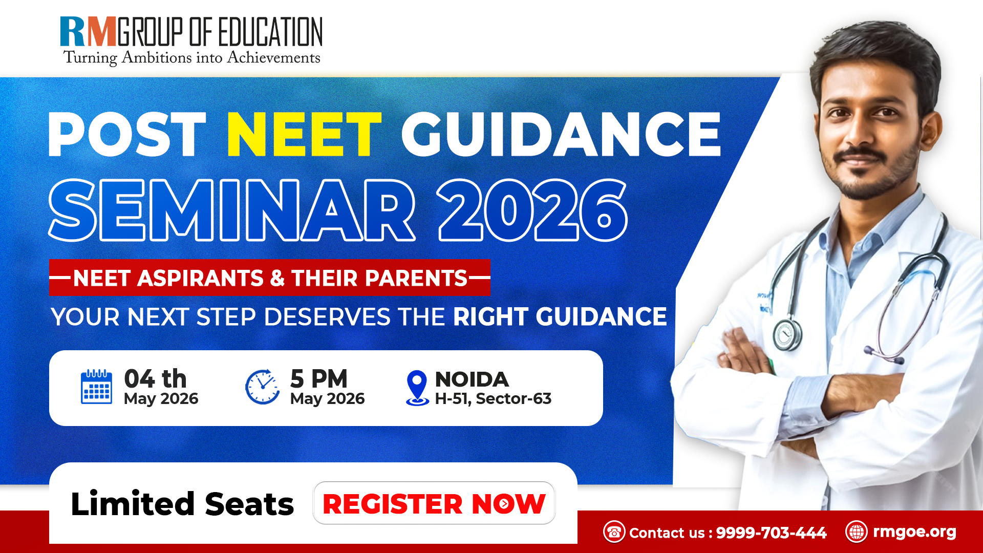 POST NEET GUIDANCE  SEMINAR 2026- RM Group Of Education