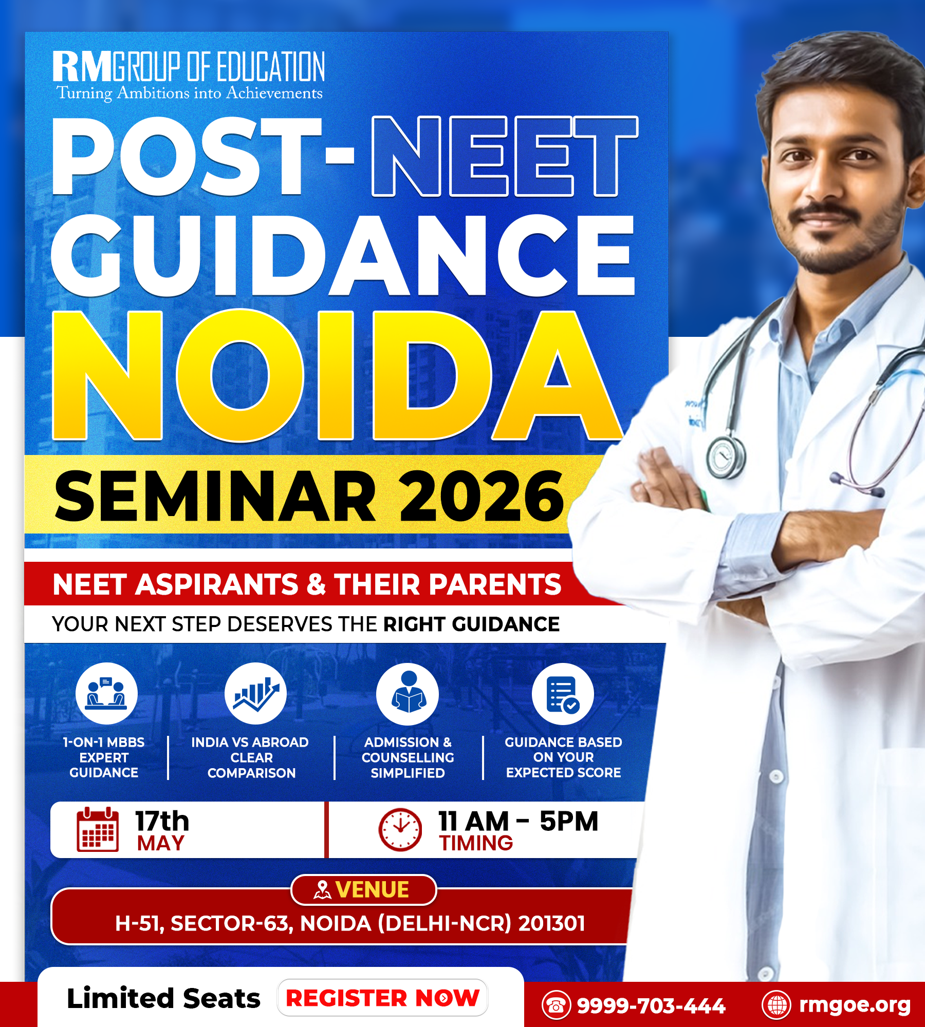 Post NEET Guidance Seminar in Noida - RM Group Of Education