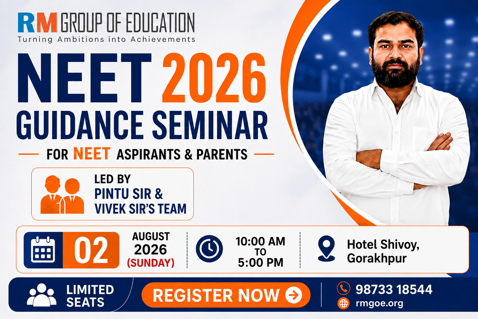Post NEET Guidance Seminar Gorakhpur - RM Group Of Education