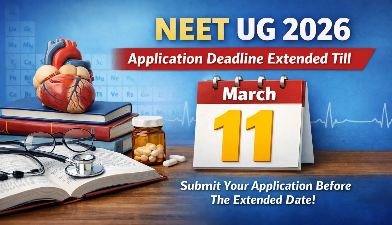 NTA Extends NEET UG 2026 Application Form Deadline to March 11