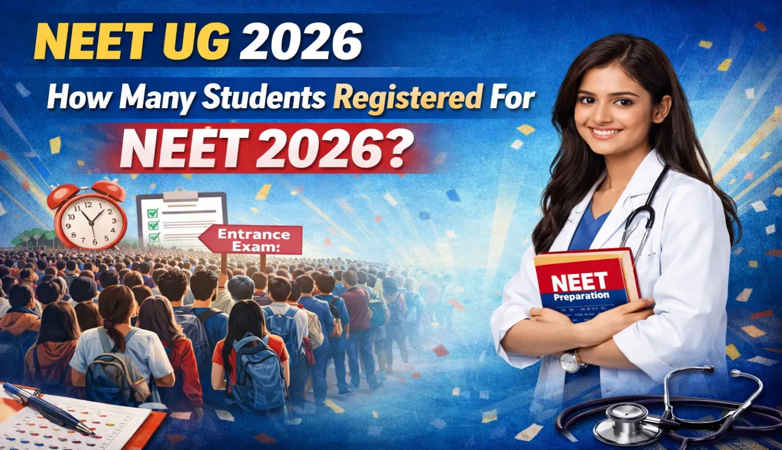 NEET UG 2026: Over 26 Lakh Students Register, Competition Reaches Record High