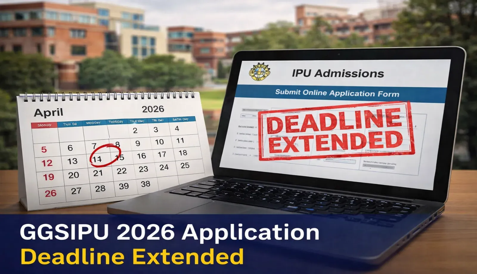 GGSIPU Application Deadline Extended Till April 11, 2026