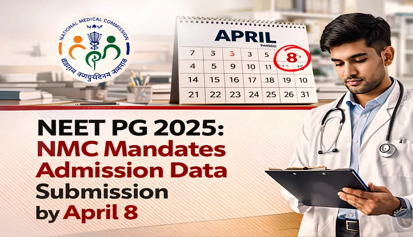 NEET PG 2025 Admission Data Upload Deadline