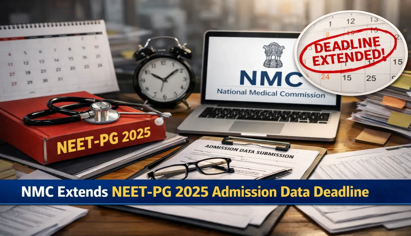 NMC Extends Deadline for NEET-PG 2025 Admission Data Submission to April 15