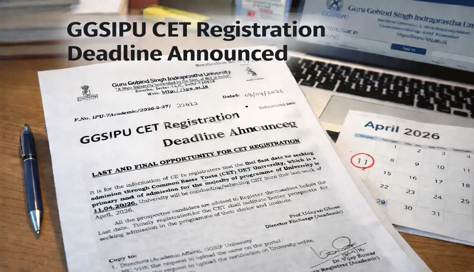 Last and Final Opportunity for GGSIPU CET 2026 Registration