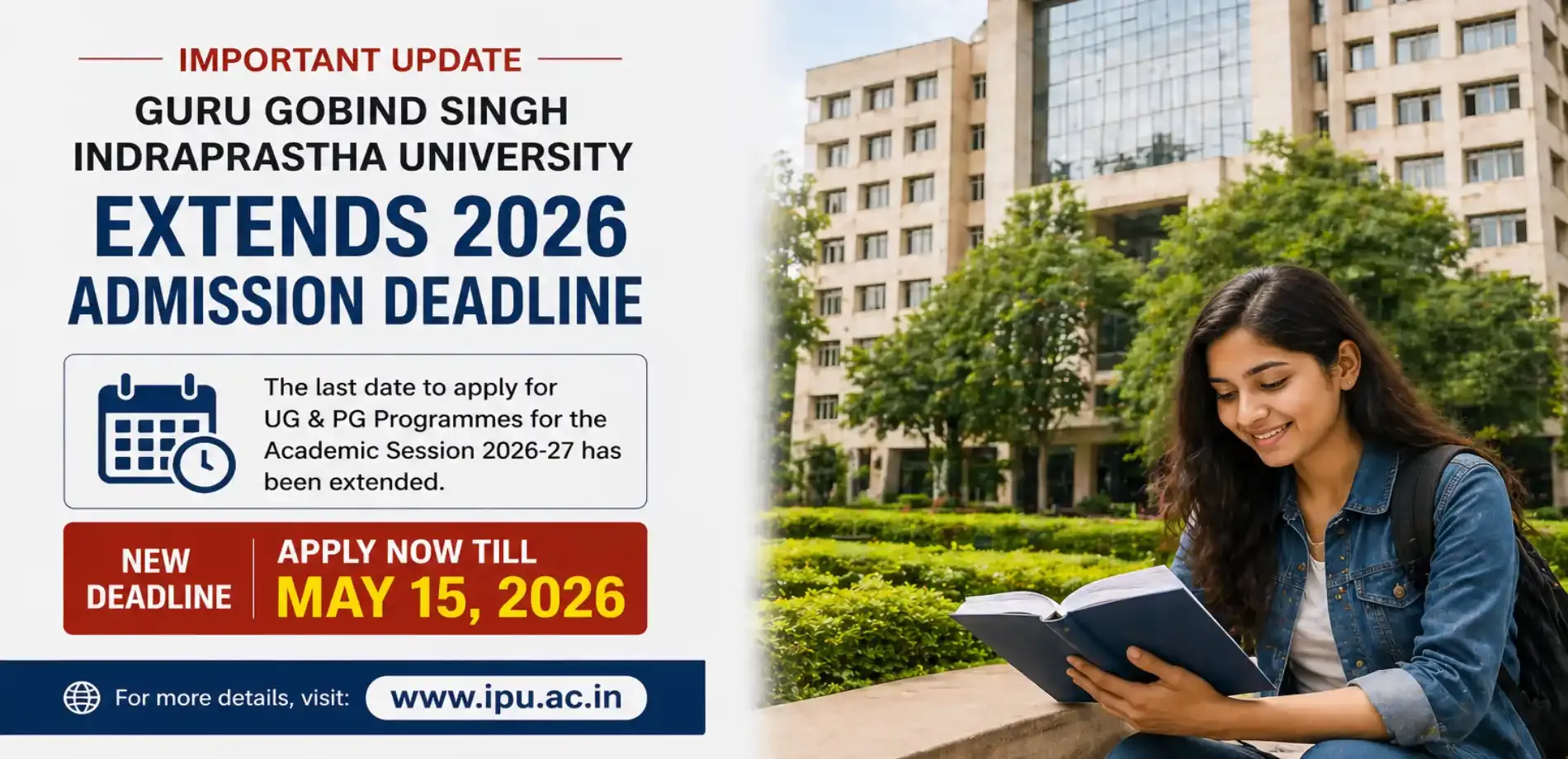 Extension of last date for submission of onlline application