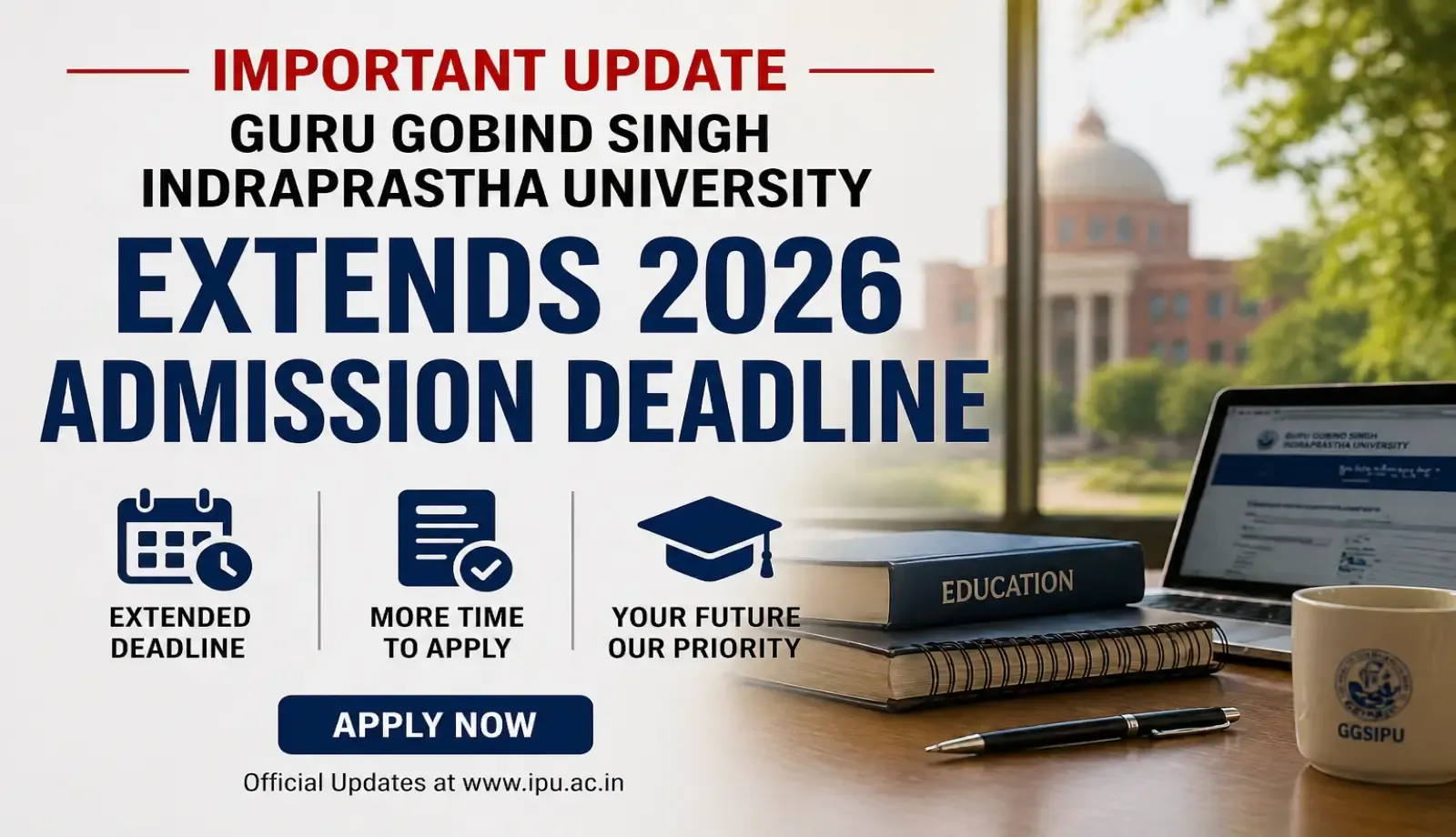 Extension of last date for submission of onlline application