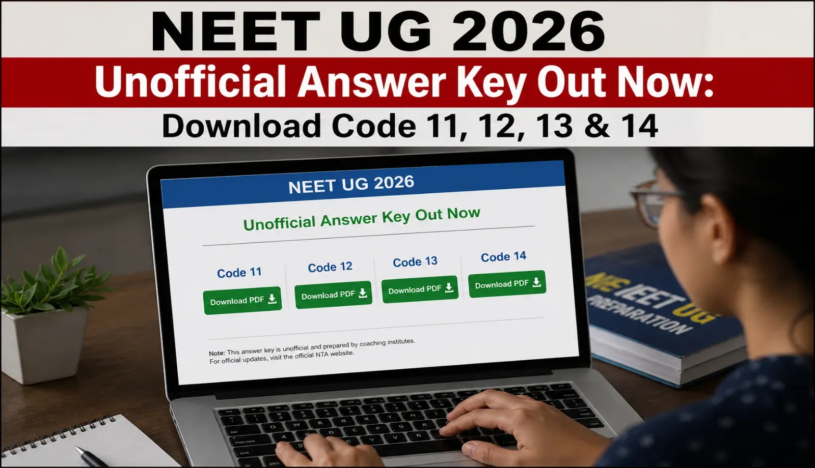 Unofficial Answer Key Out Now