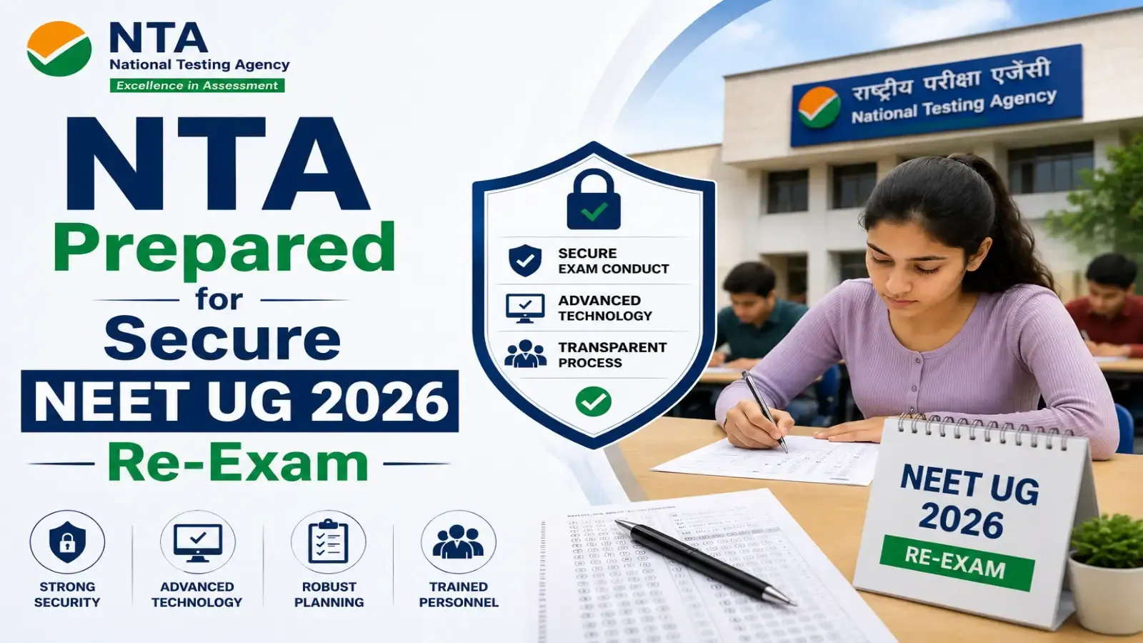 NTA Prepared for Secure NEET UG 2026 Re-Exam