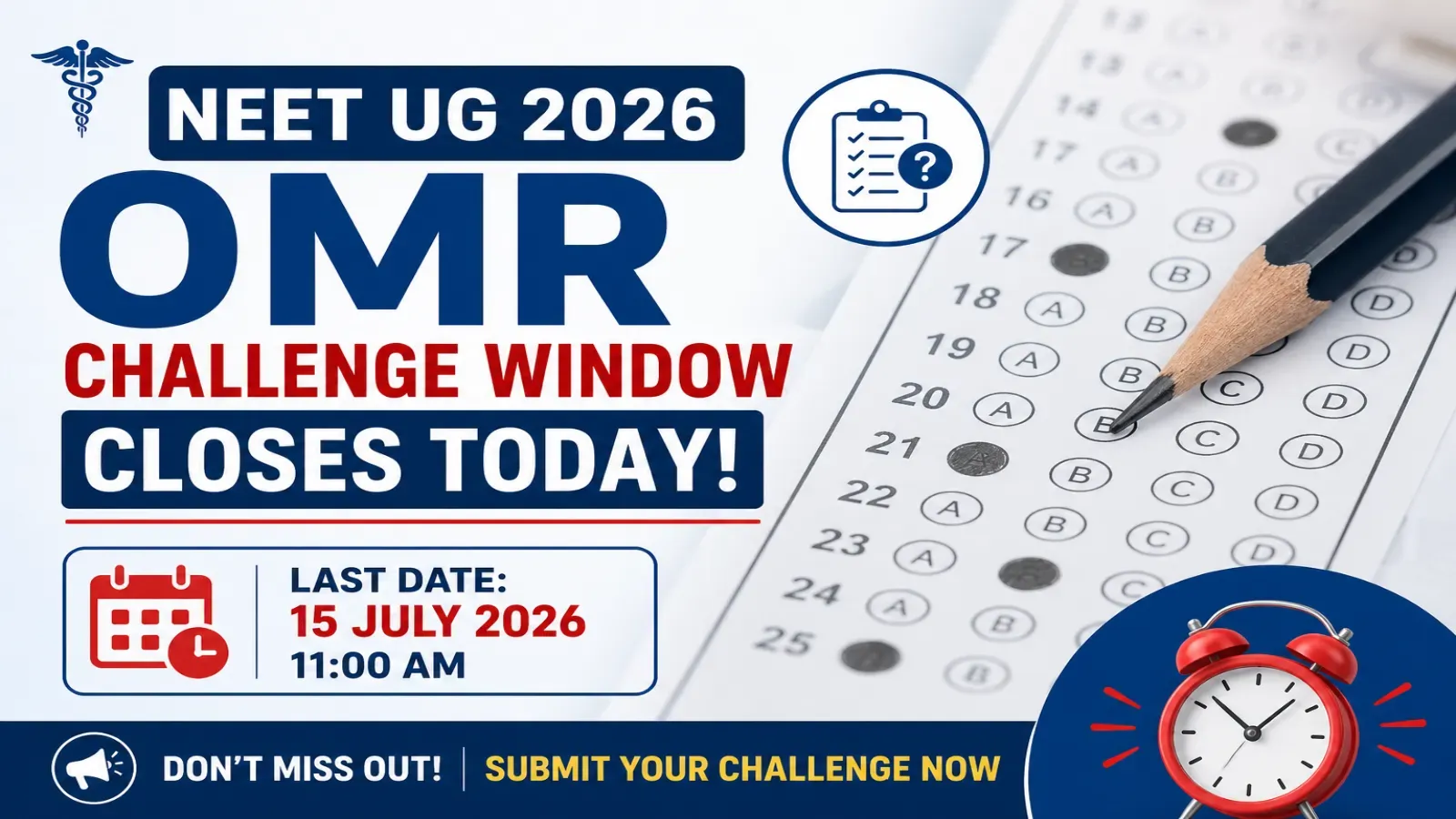 Last Chance Today! Submit Your Challenge Before the Window Closes.