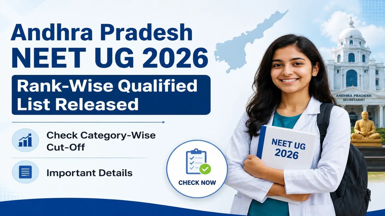 Andhra Pradesh NEET UG 2026 Rank-Wise Qualified List Released