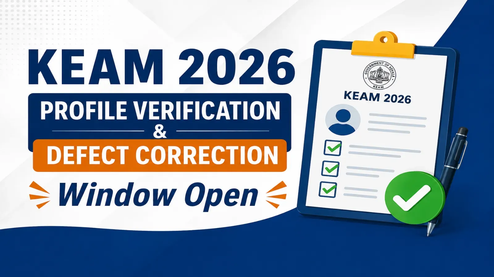 Kerala Opens Profile Verification & Application Defect Correction Window for Medical Admissions
