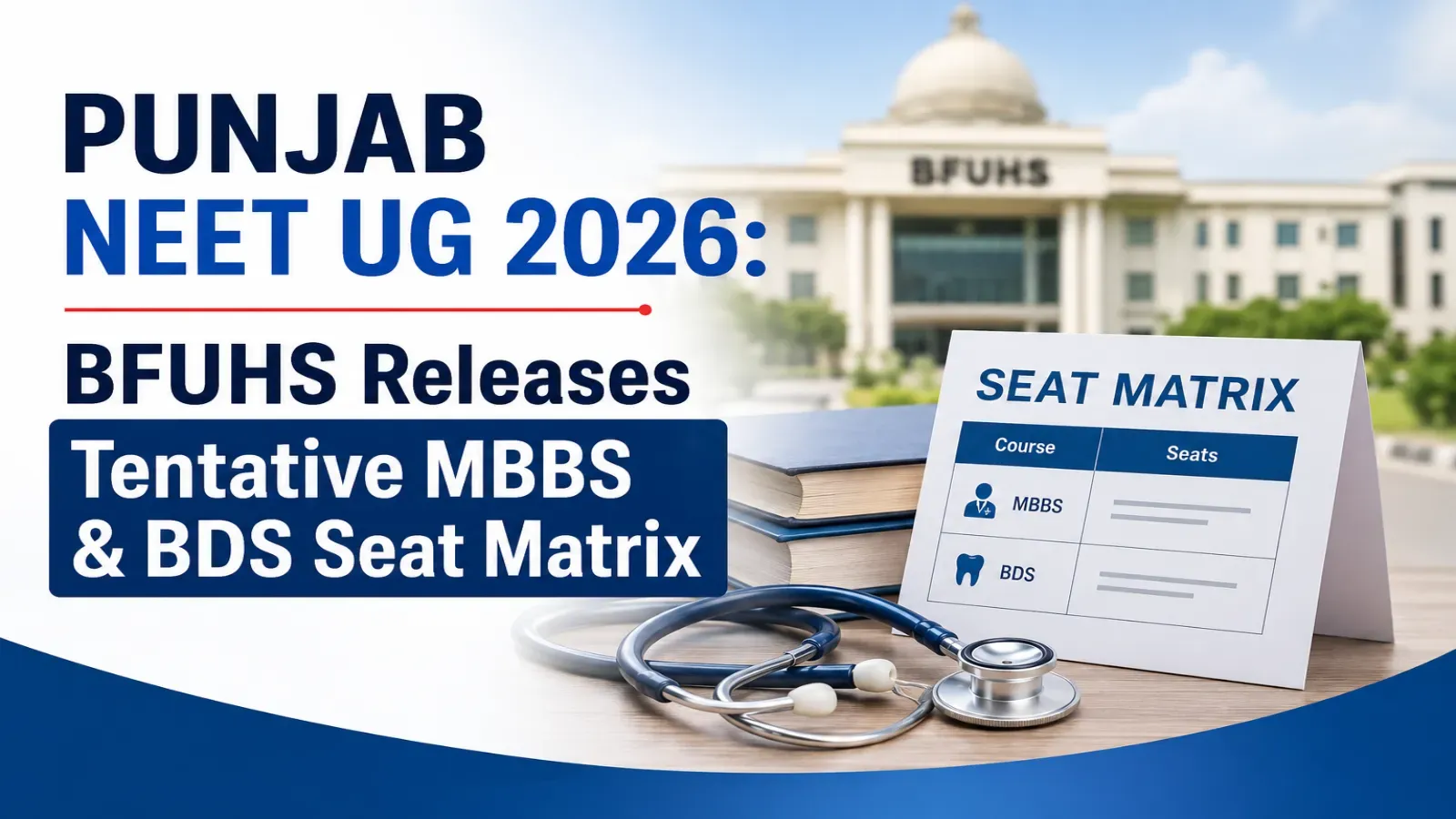 Punjab NEET UG 2026 Tentative MBBS & BDS Seat Matrix Released