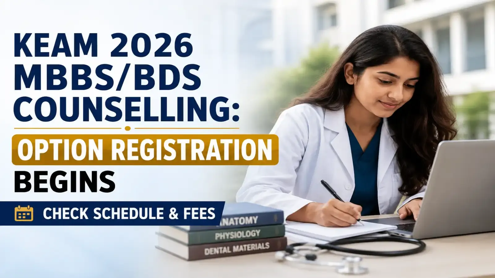 KEAM 2026 MBBS/BDS Counselling: Option Registration Begins, Check Schedule & Fees