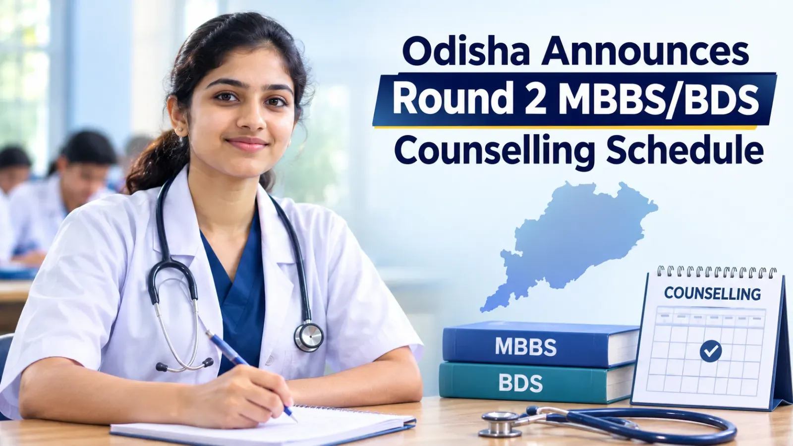 Odisha Announces Round 2 MBBS/BDS Counselling Schedule
