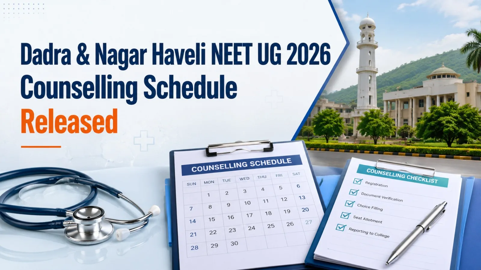 Dadra & Nagar Haveli NEET UG 2026 Counselling Schedule Released