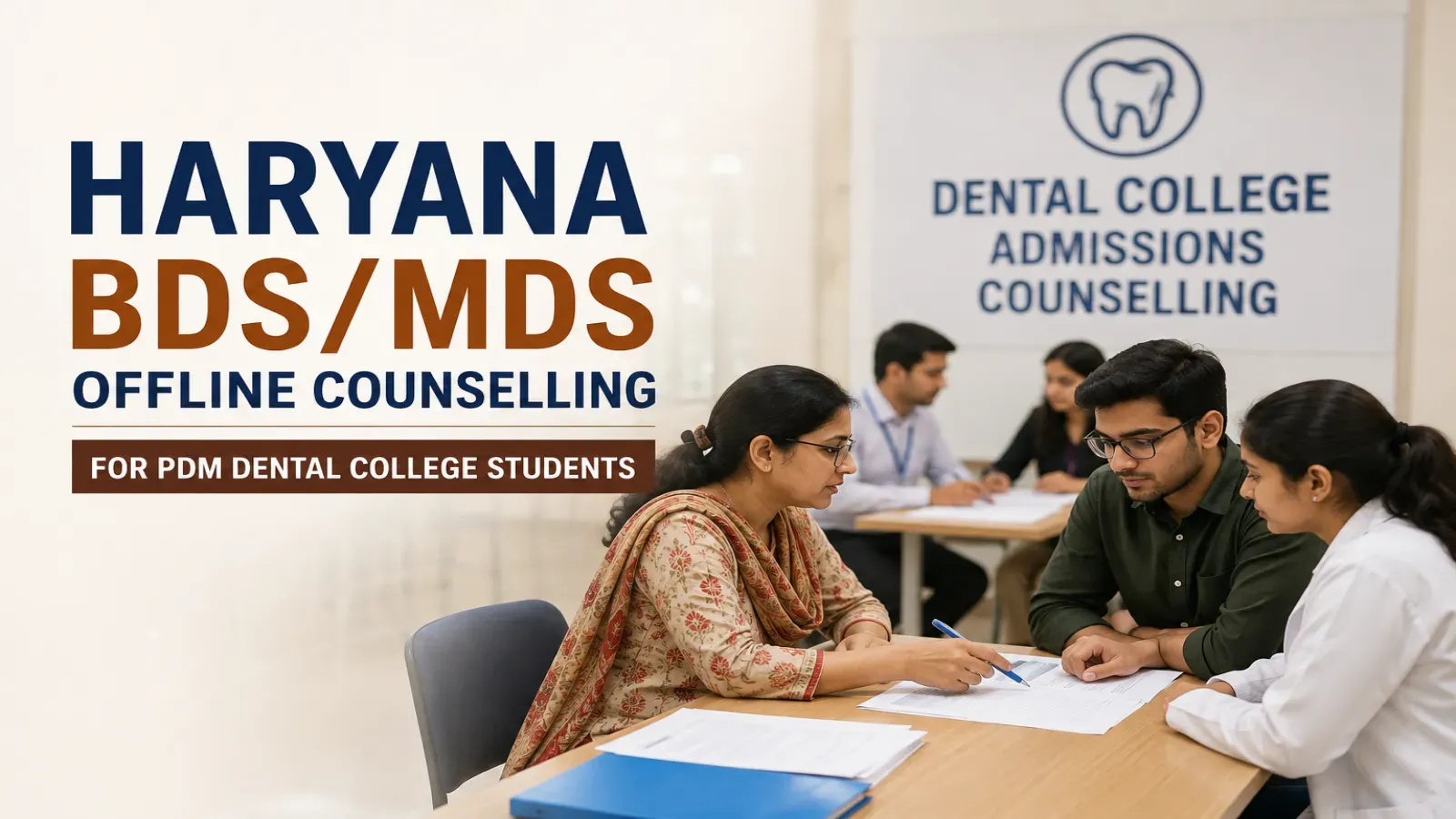 Haryana BDS/MDS Offline Counselling for PDM Dental College Students