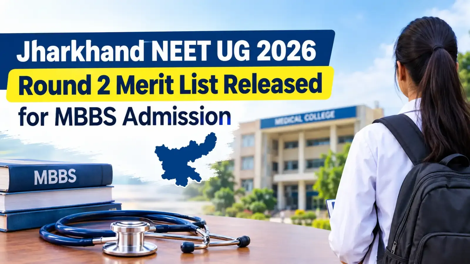 Jharkhand NEET UG 2026 Round 2 Merit List Released for MBBS Admission