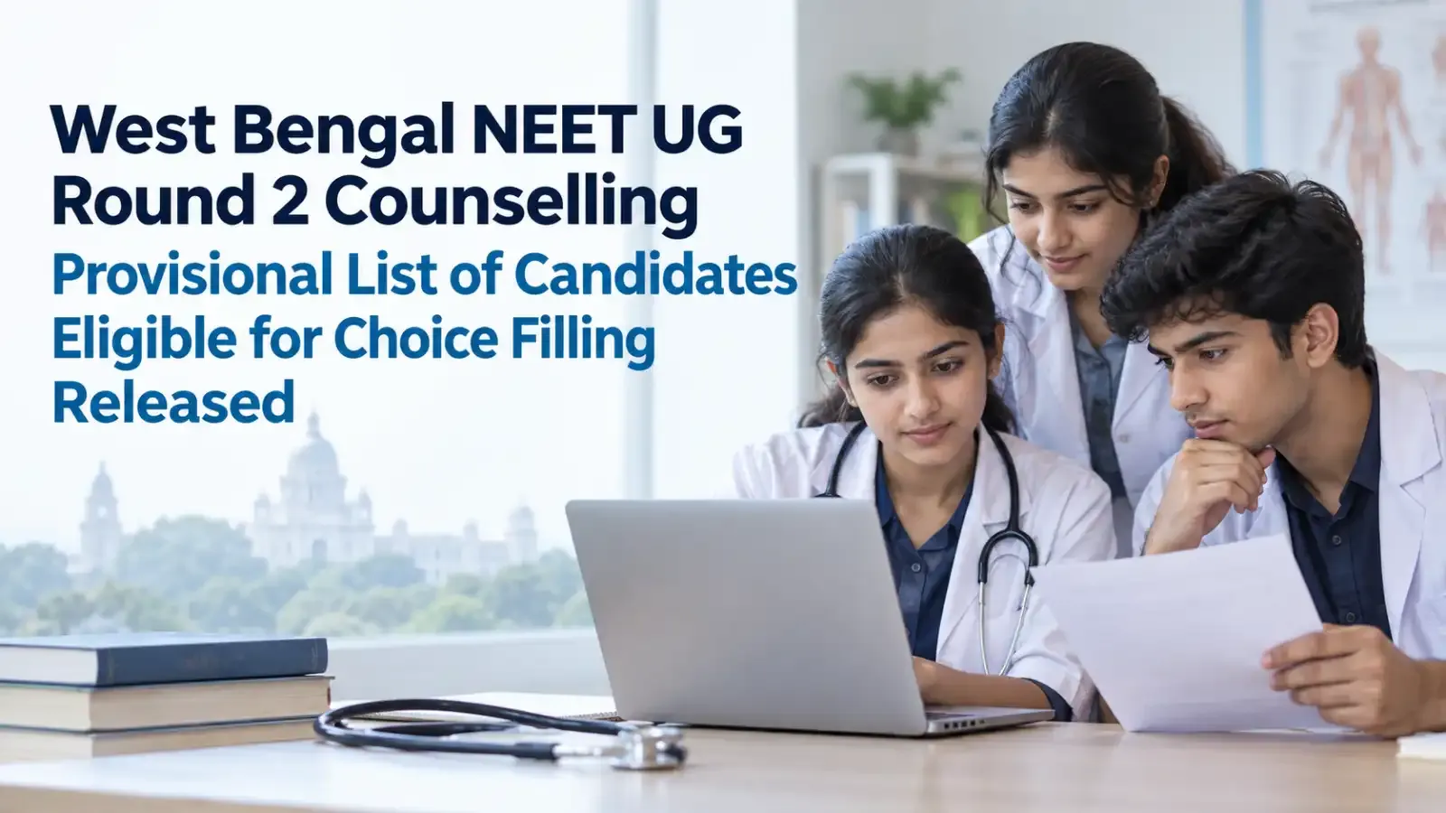 West Bengal NEET UG Round 2 Counselling Provisional List of Candidates Eligible for Choice Filling Release