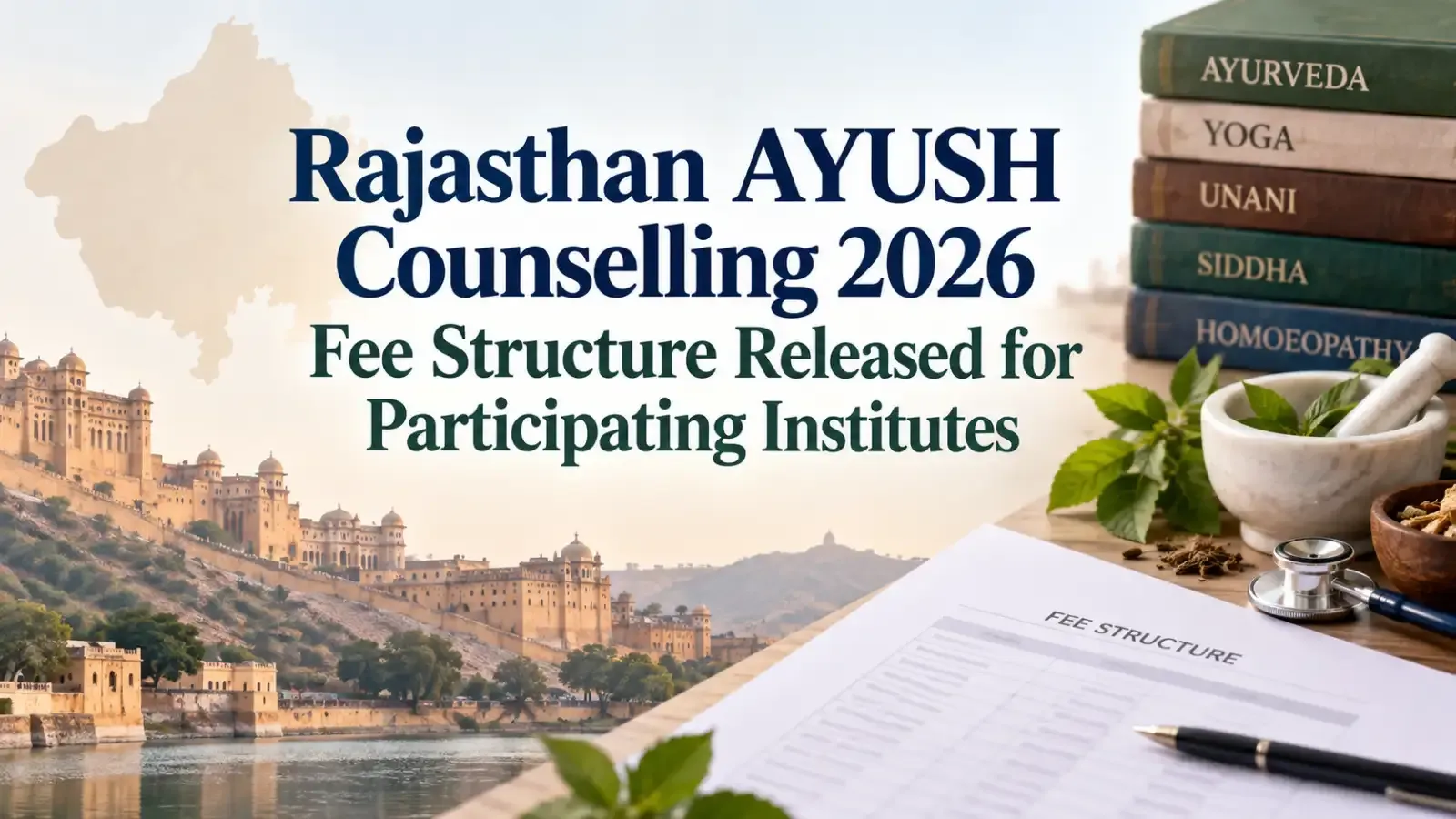 Rajasthan AYUSH Counselling 2026 Fee Structure Released for Participating Institutes