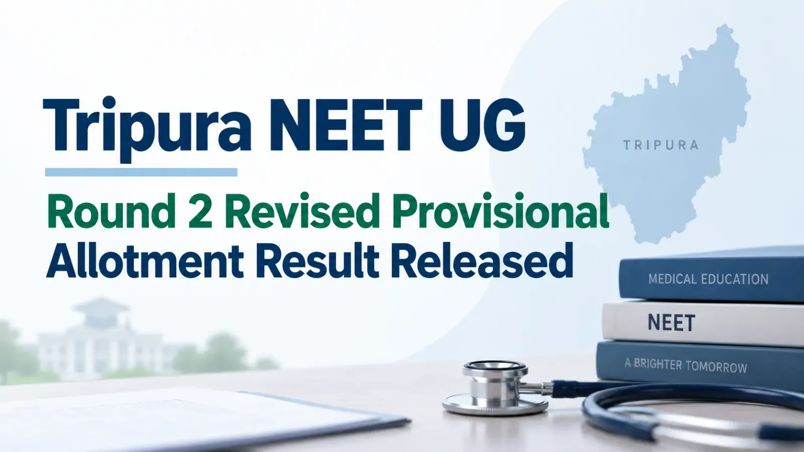 Tripura NEET UG Round 2 Revised Provisional Allotment Result Released