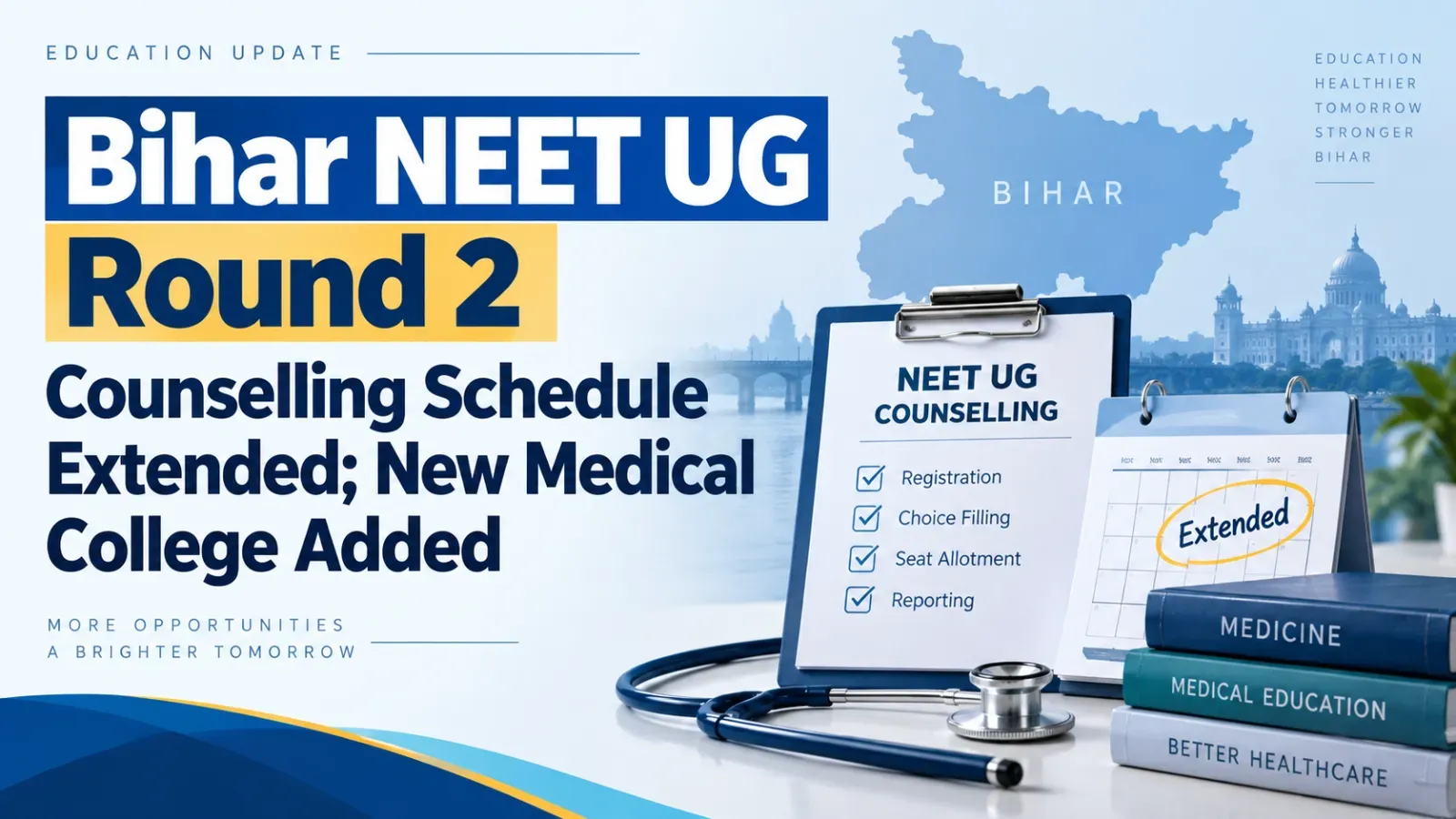 Bihar NEET UG Round 2 Counselling Schedule Extended