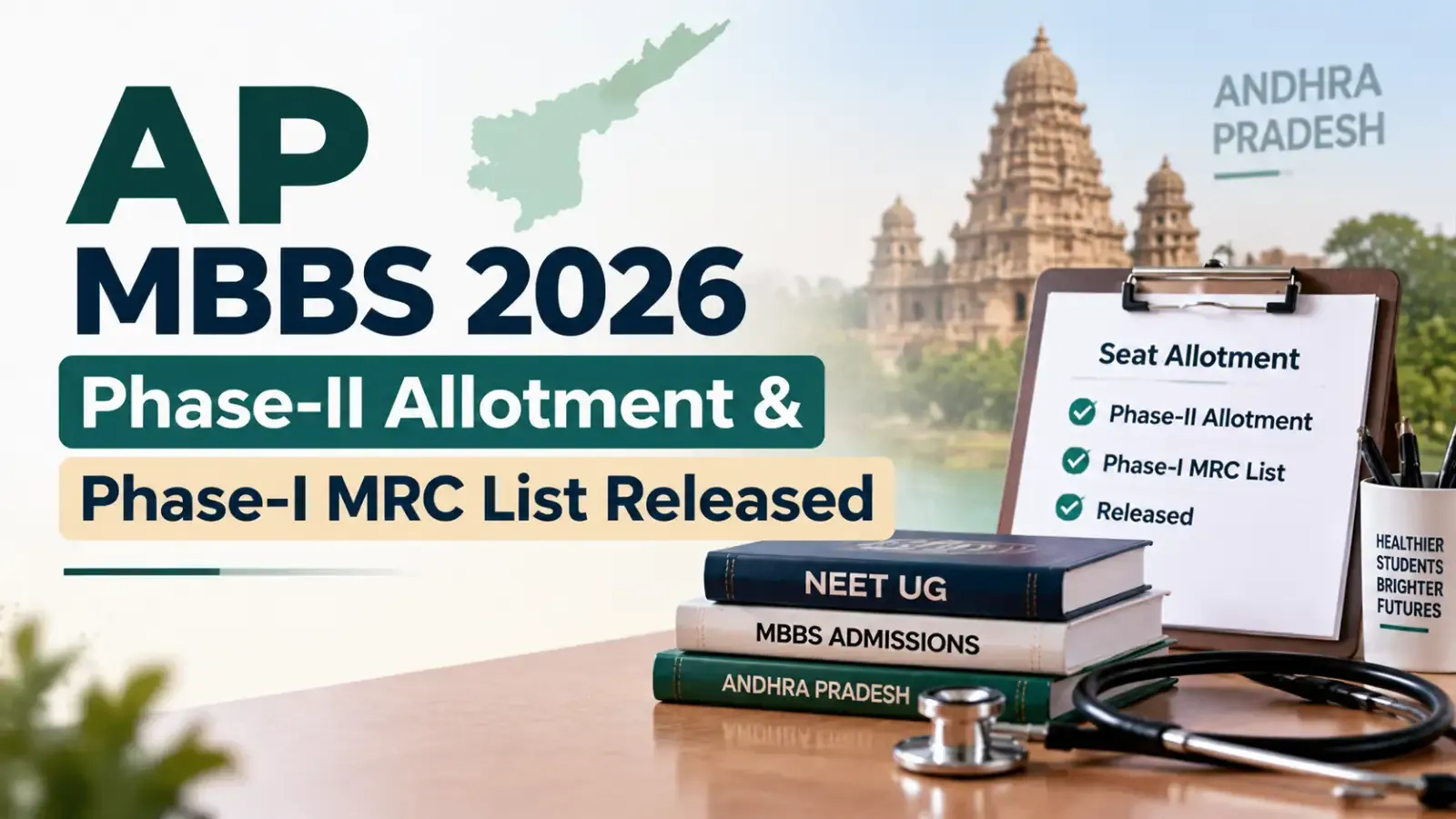 AP MBBS 2026 Phase-II Allotment & Phase-I MRC List Released. Check the latest admission update now.
