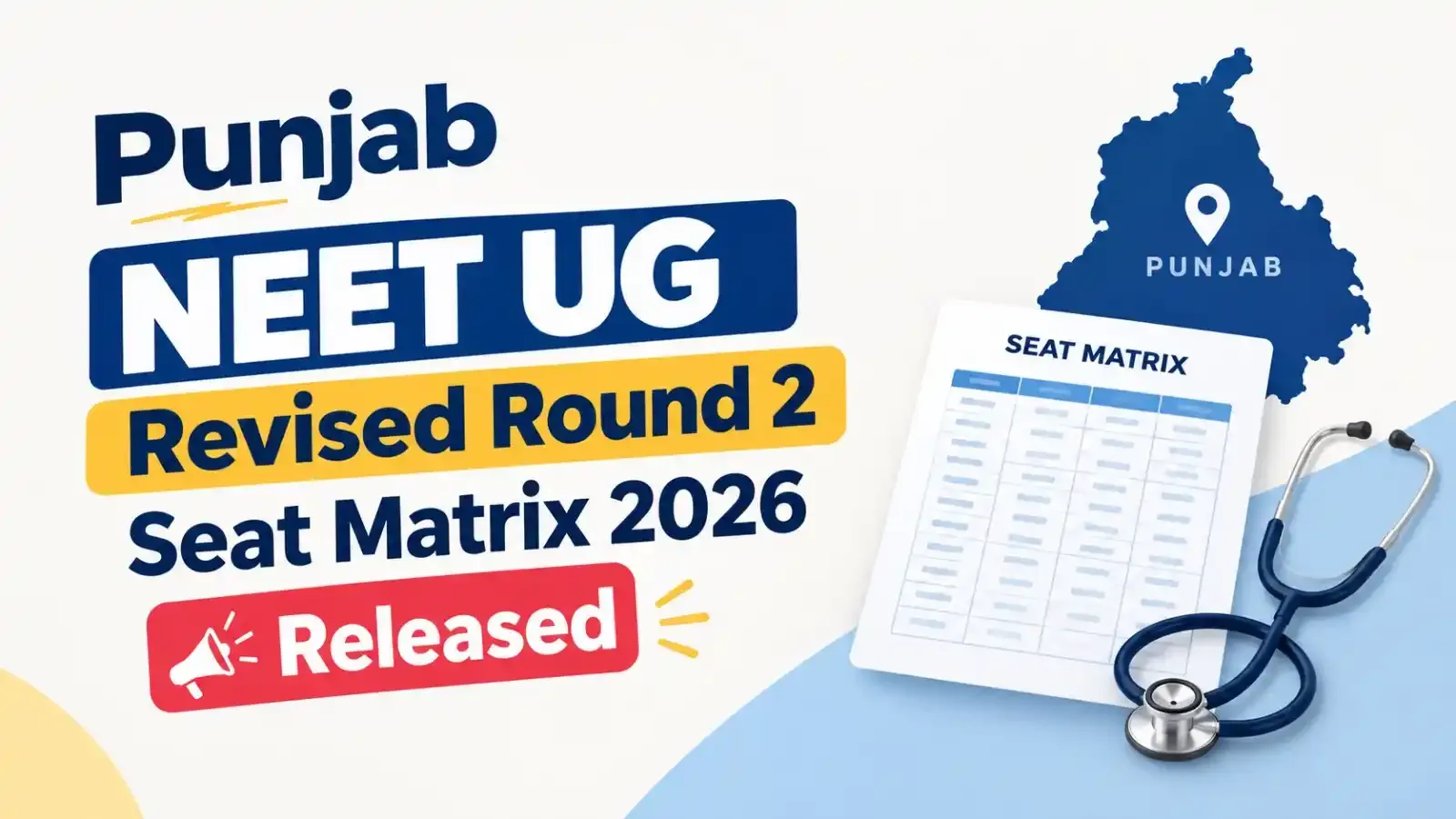 The updated seat matrix for Round 2 counselling is now available. Candidates can check the revised MBBS/BDS seat availability and plan their choices accordingly.