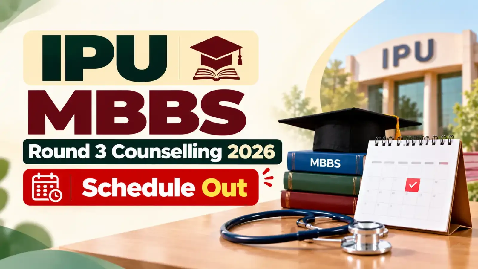IPU MBBS Round 3 Counselling 2026 Schedule Out: Candidates can now check the complete counselling schedule, important dates, and upcoming admission activities.