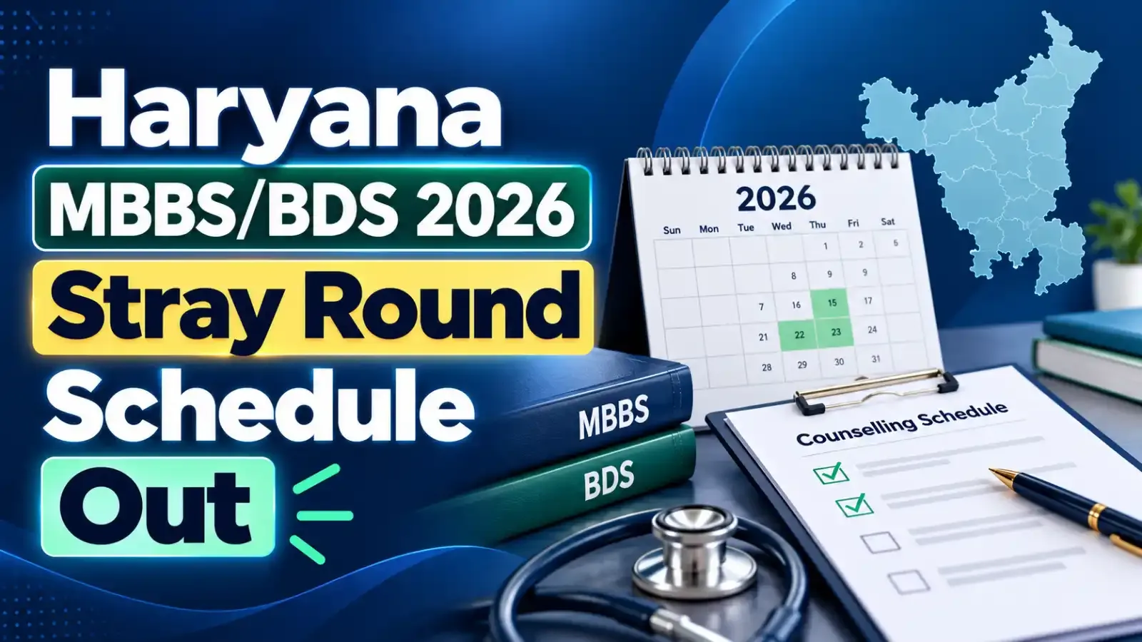Candidates can now check the official counselling schedule, important dates, registration and reporting deadlines.