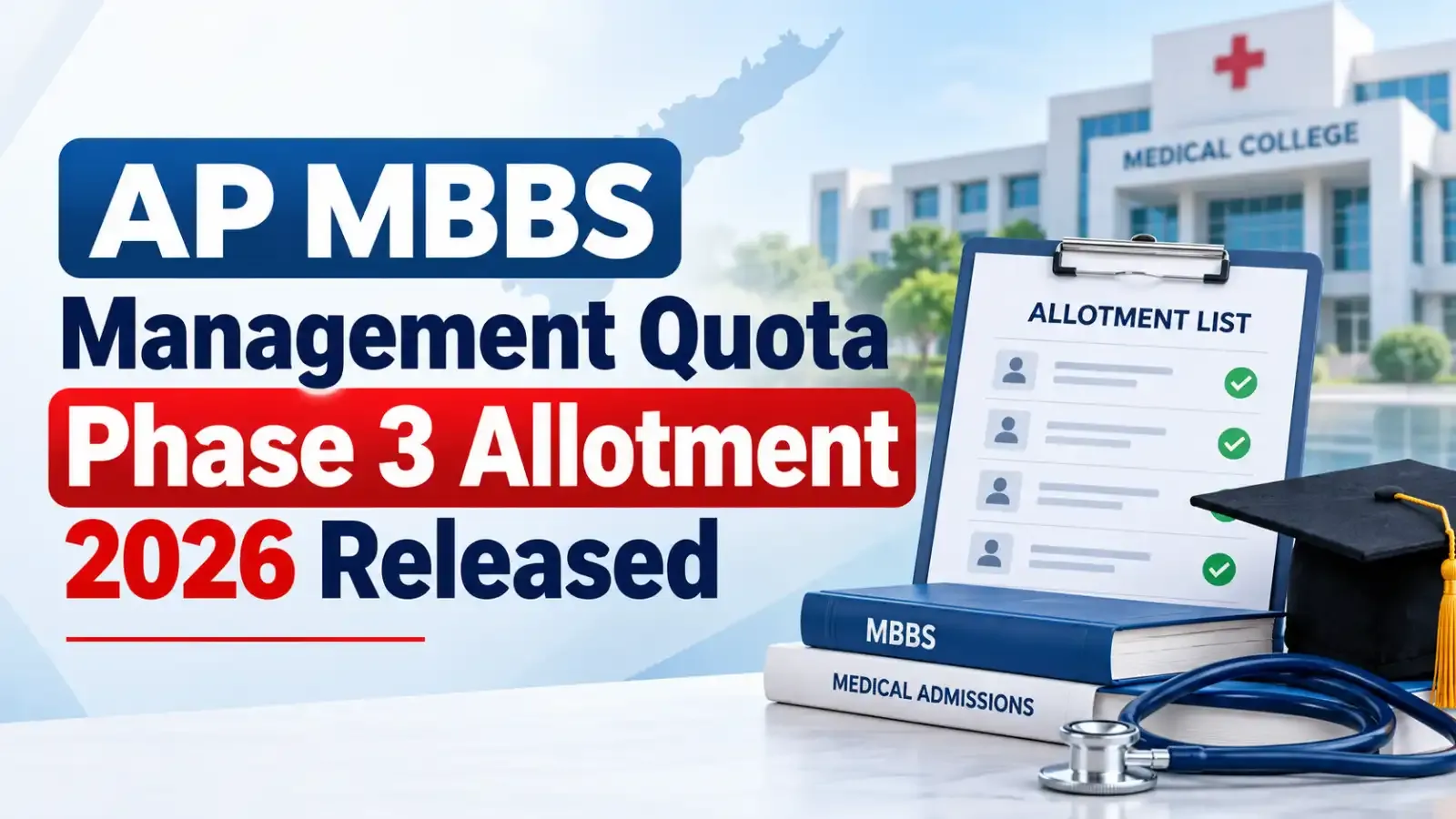 Candidates can check their allotted colleges, verify their seat allotment status and complete the admission formalities within the prescribed deadline.