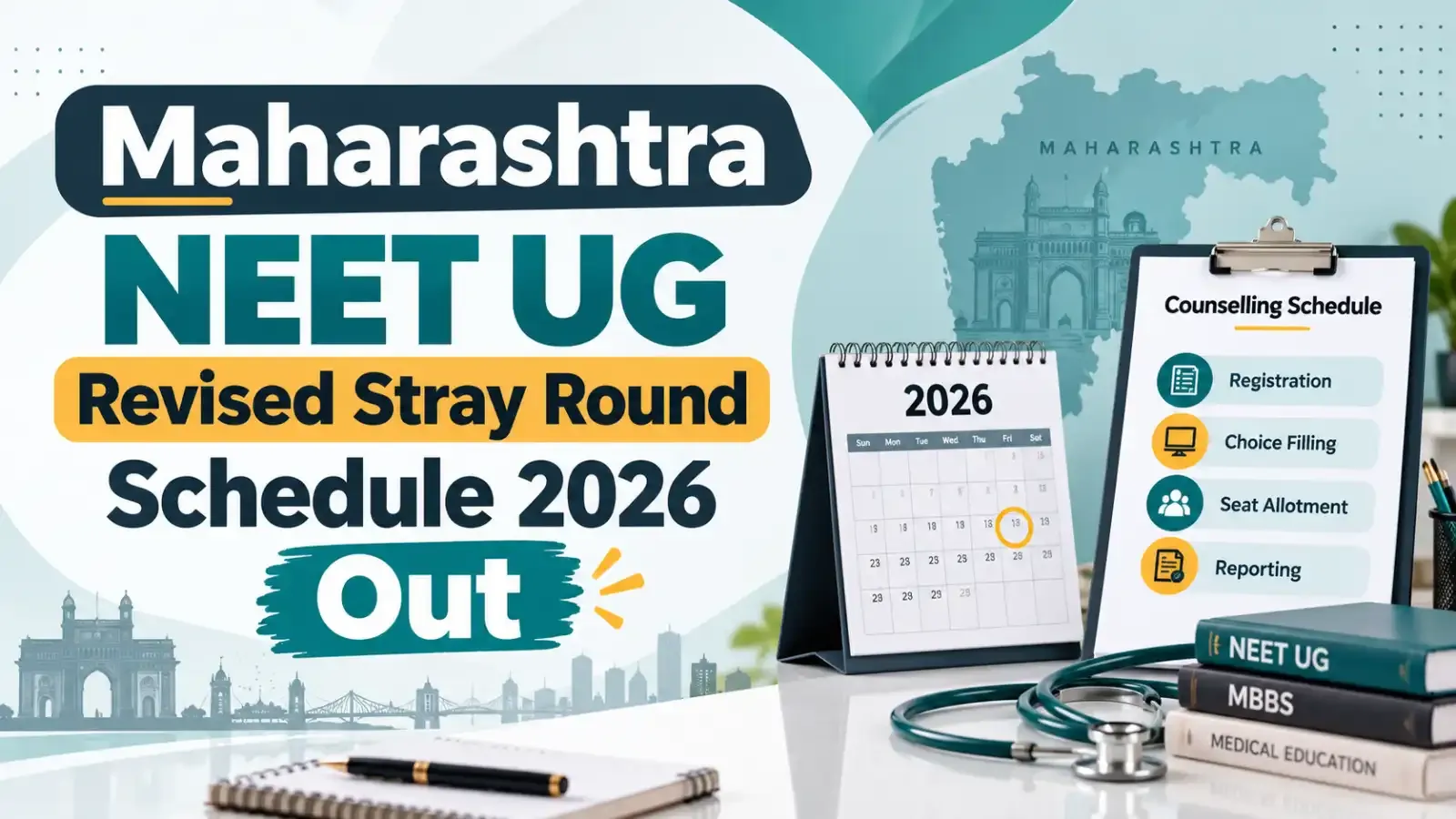 Candidates can check the updated counselling dates, choice filling, seat allotment and reporting schedule on the official website.