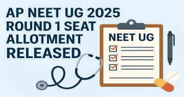 AP NEET UG 2025 Round 1 Seat Allotment Released