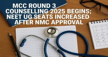 MCC NEET UG Round 3 Counselling 2025 Begins; NEET UG Seats Increased After NMC Approval