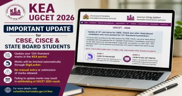 KEA UGCET 2026 Important Update for CBSE, CISCE & State Board Students
