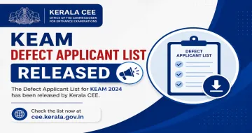 KEAM 2026 Defect Applicant List Released by Kerala CEE