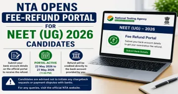 NTA Opens Fee-Refund Portal for NEET (UG) 2026 Candidates