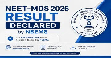NEET-MDS 2026 Result Declared by NBEMS