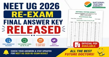 NTA Releases NEET UG 2026 Re-Examination Final Answer Key