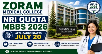 Mizoram Opens NRI Quota Applications for Zoram Medical College MBBS Admissions 2026